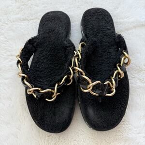 CHANEL women slides with chain size 39EU Authentic